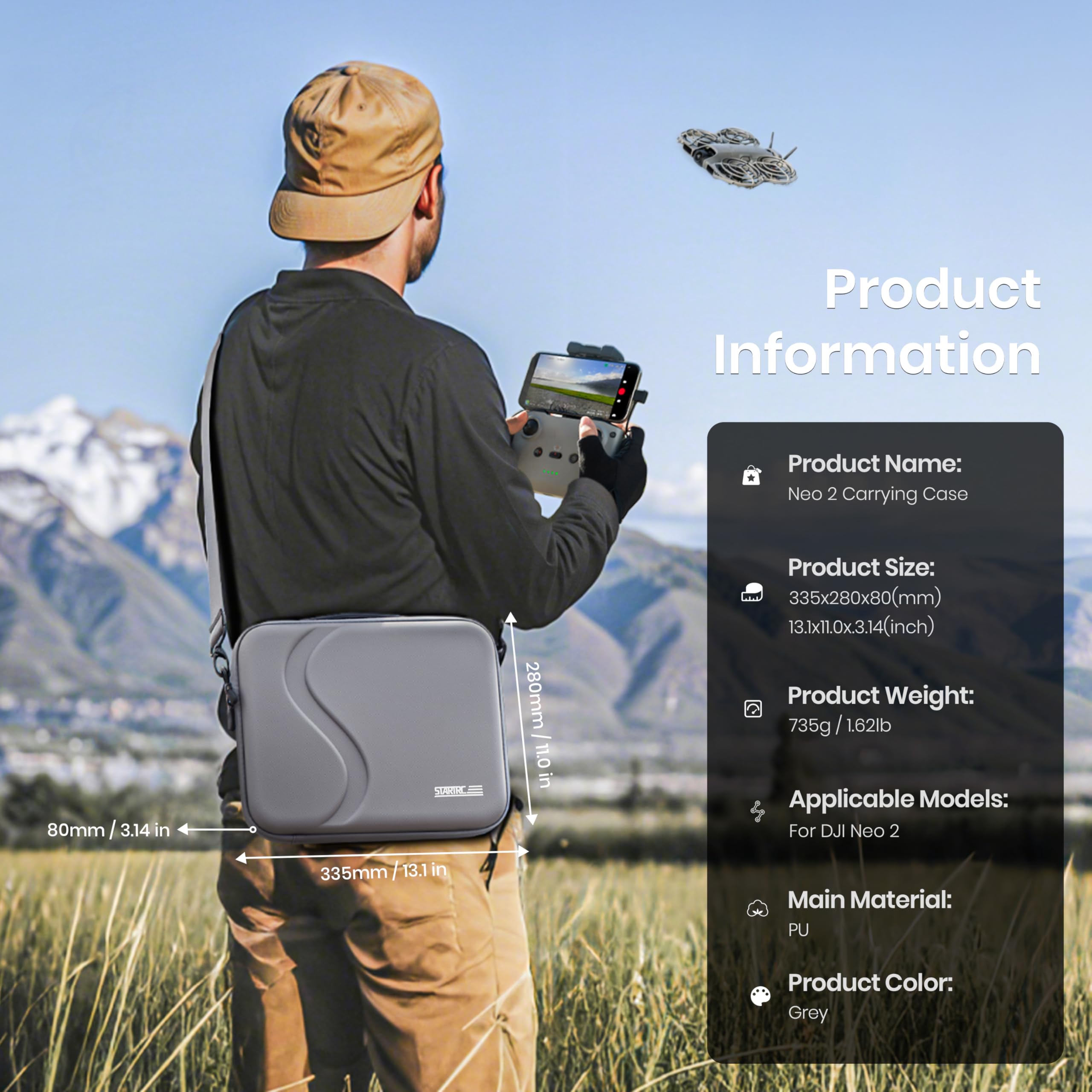 Rc Helicopter Bag - Carrying Case for DJI Neo 2