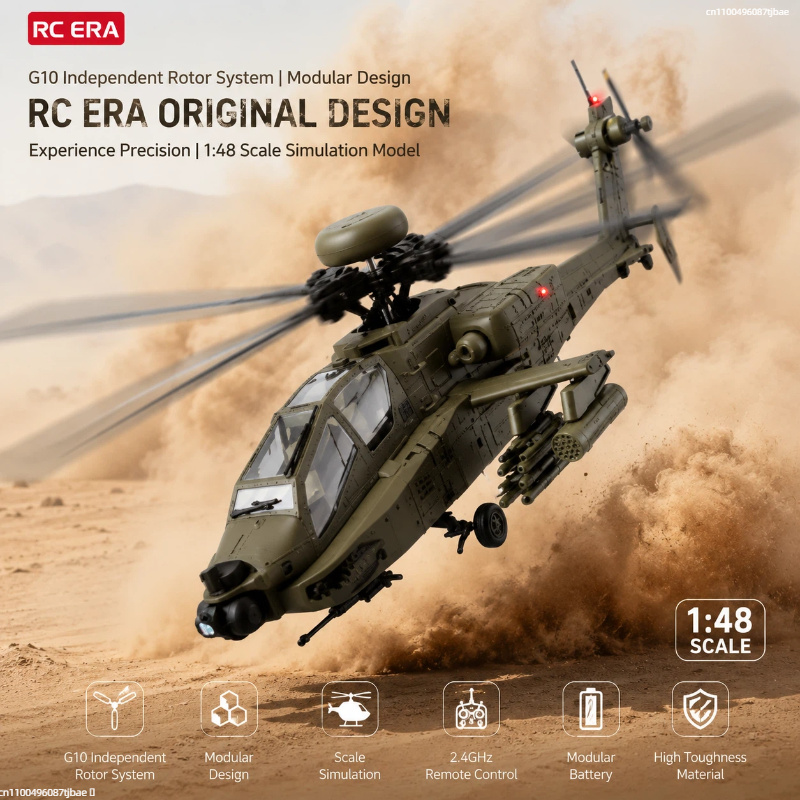 Rc Helicopter Single Rotor - Rc Era Ah 64d Apache Helicopter